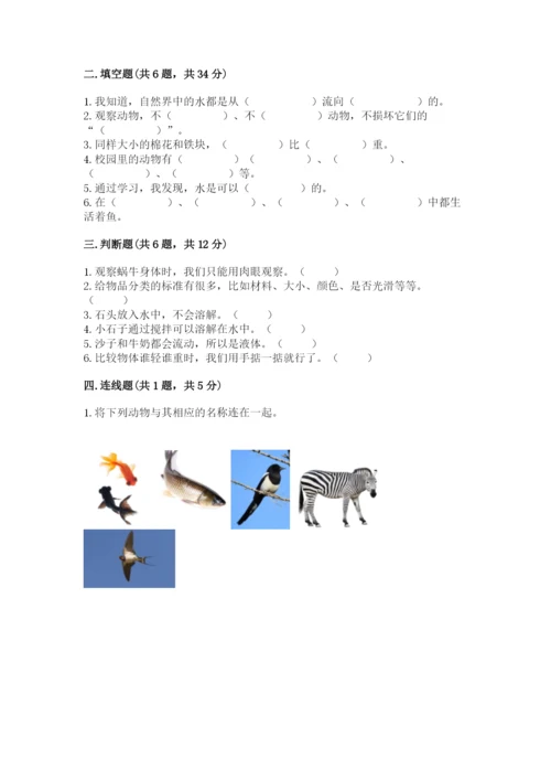 教科版一年级下册科学期末测试卷及参考答案（模拟题）.docx