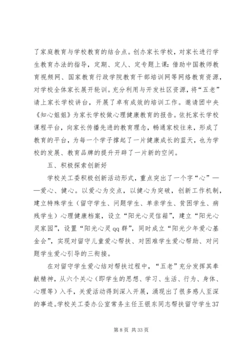 学校五好关工委自查情况汇报.docx