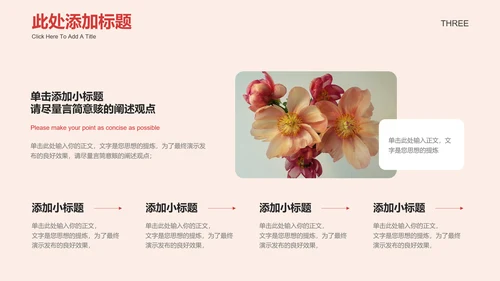 红色清新风总结汇报通用PPT演示模板