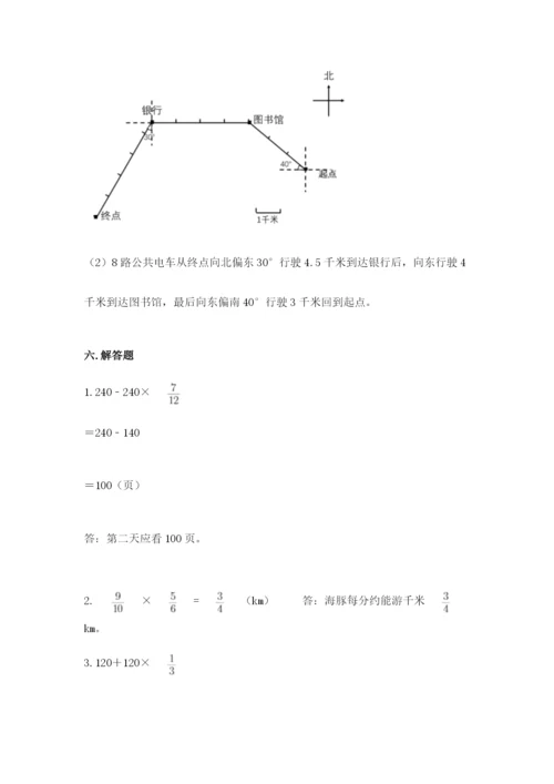 人教版六年级上册数学期中测试卷精品（全优）.docx