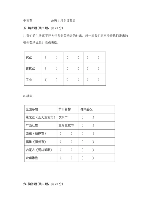 部编版四年级下册道德与法治 期末测试卷精编.docx