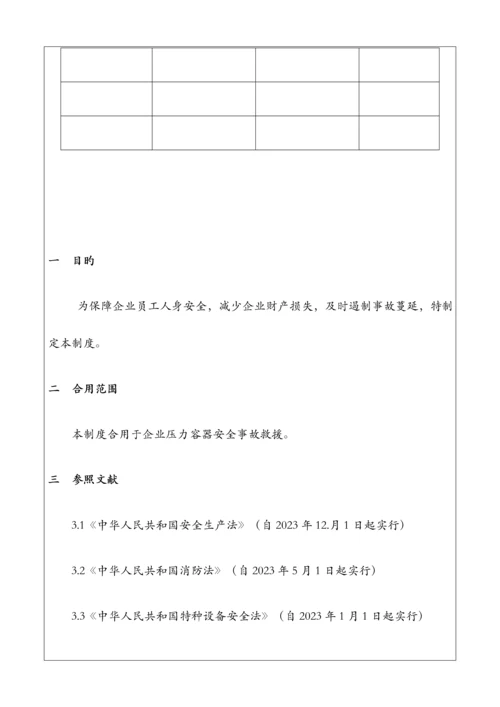 2023年压力容器应急预案.docx