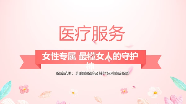 女性高发疾病保险保险行业产品介绍工作总结计划动态PPT模板