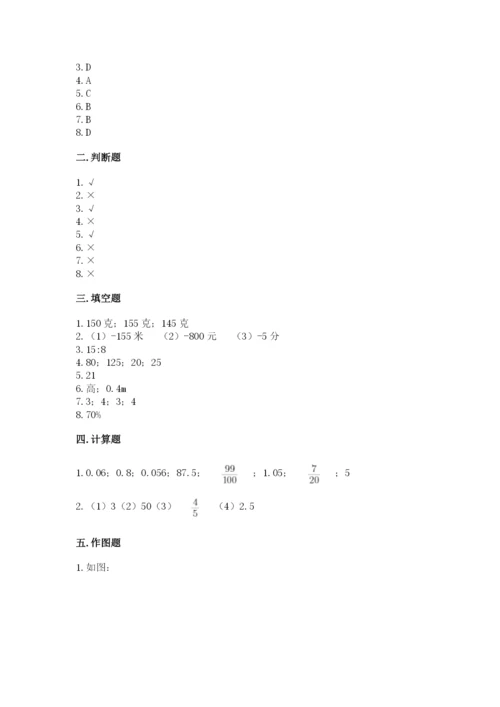 北京版六年级下册数学期末测试卷及参考答案（培优b卷）.docx