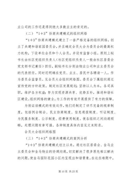 商品房小区社区管理报告.docx