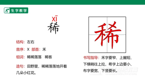 1 古诗词三首 生字动画课件