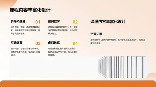 橙色3D风专业培训素材集PPT