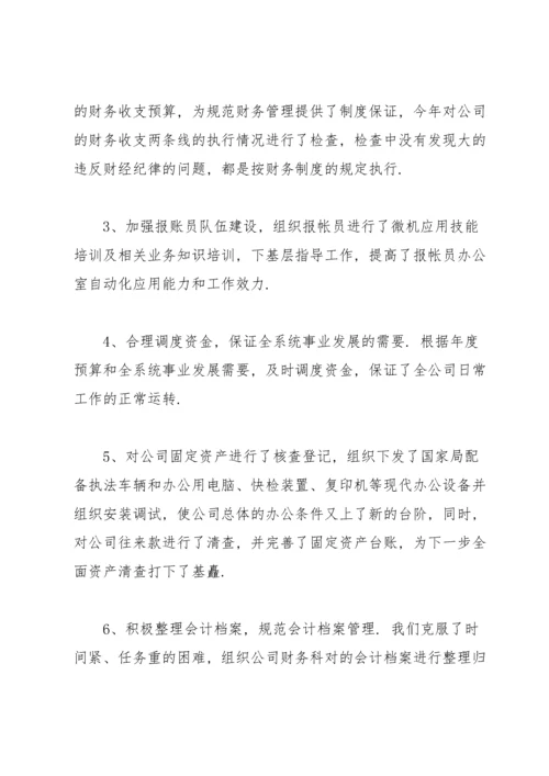 财务人员的工作汇报（6篇）.docx