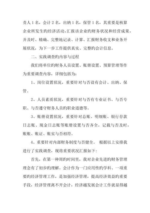 财务会计方面的社会实践调查报告范文.docx