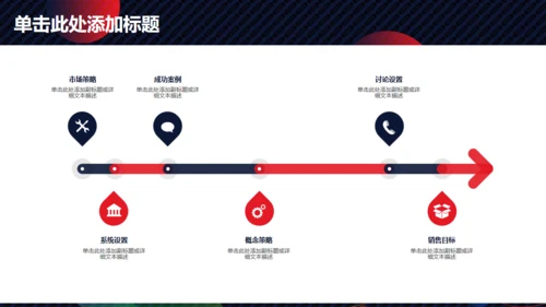 商务总结计划圆形泡泡通用PPT模板