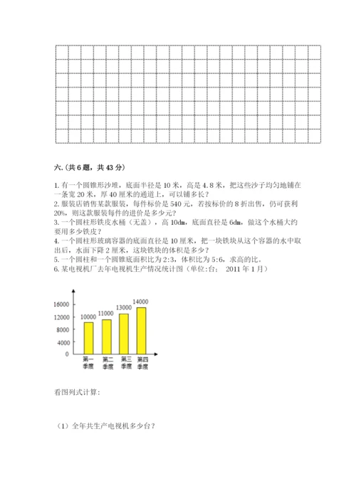 六年级毕业班数学期末考试试卷及答案一套.docx