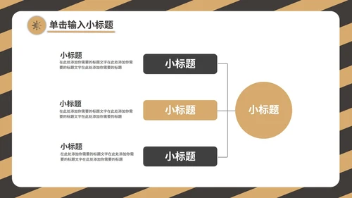 黄色工作总结PPT模板