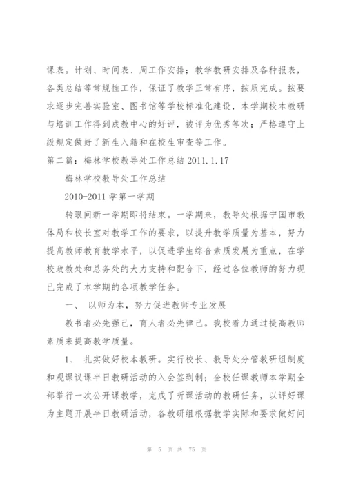 梅林学校教导处工作总结2011.1.17（5篇模版）.docx