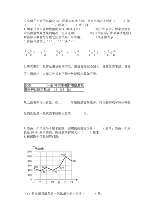 人教版六年级上册数学期末测试卷精品（突破训练）.docx