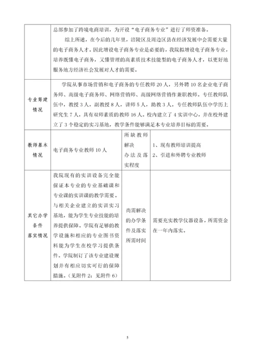 跨境电子商务专业申报材料.docx