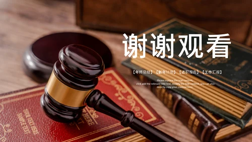 法律天平公平法学工作报告总结PPT