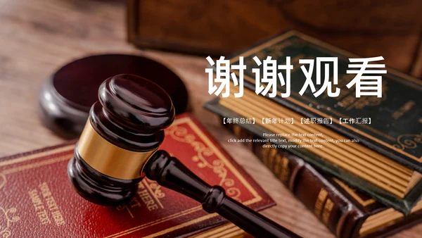 法律天平公平法学工作报告总结PPT