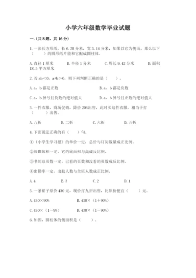 小学六年级数学毕业试题（培优）.docx