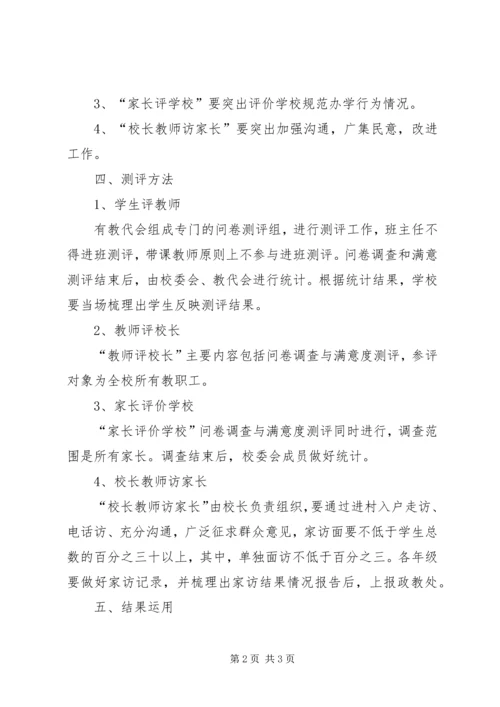郝庄中心校关于开展“三评两访一提高”活动的实施方案 (2).docx