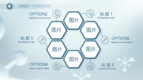 蓝色生物医药行业分析报告动态PPT