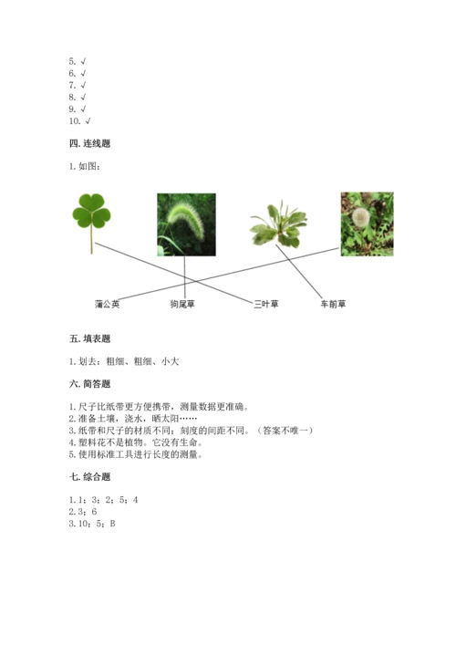 教科版小学一年级上册科学期末测试卷附参考答案【巩固】.docx