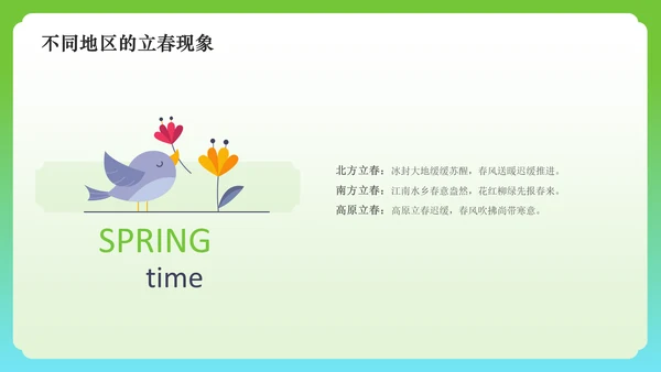 绿色国潮风二十四节气——立春PPT模板