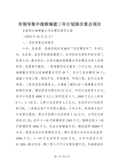 市领导集中视察城建三年计划部分重点项目 (2).docx