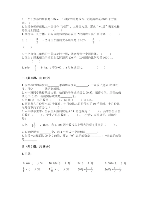 小学数学六年级下册竞赛试题精品【网校专用】.docx