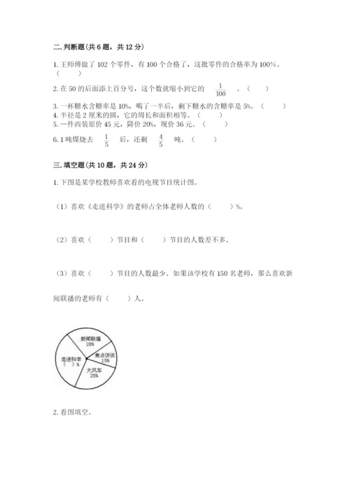 2022人教版六年级上册数学期末测试卷（易错题）.docx