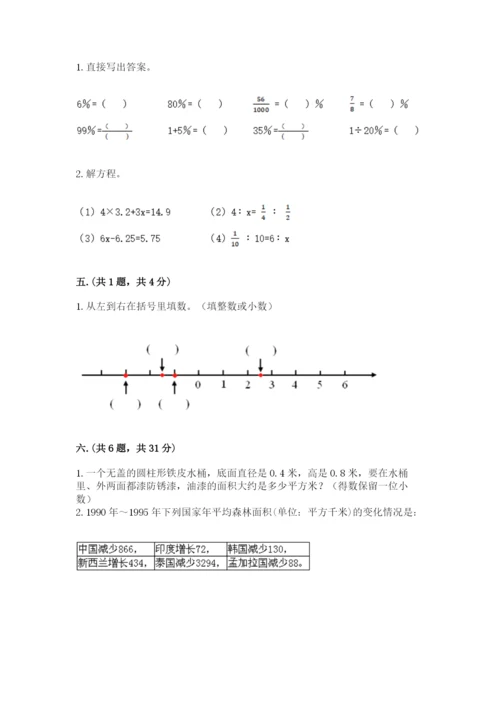 小学毕业班数学检测题（培优）.docx