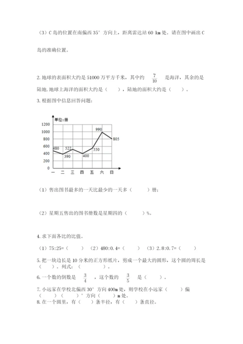 小学六年级数学上册期末卷及参考答案（完整版）.docx