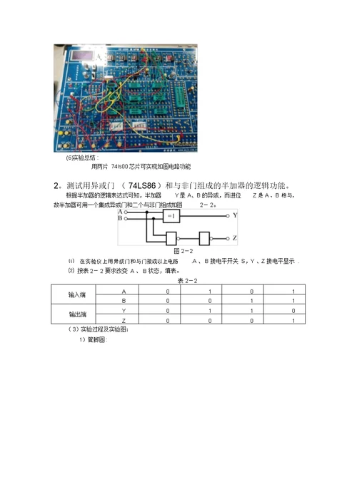 数电实验报告汇总