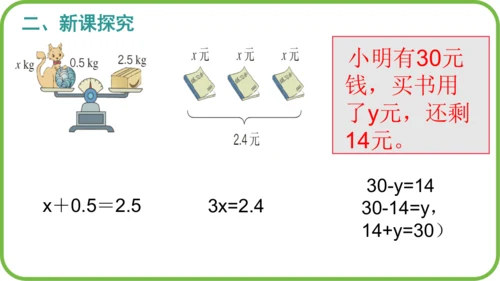 人教版五年级上册数学5.1《方程的意义》（课件）(共18张PPT)