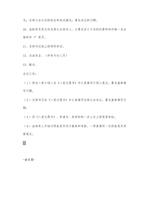 发展新党员支部大会程序3200字.docx