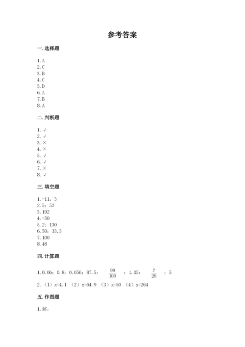 北师大版小学六年级下册数学期末综合素养测试卷附答案（b卷）.docx