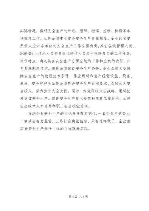 如何落实企业安全生产主体责任的措施 (5).docx