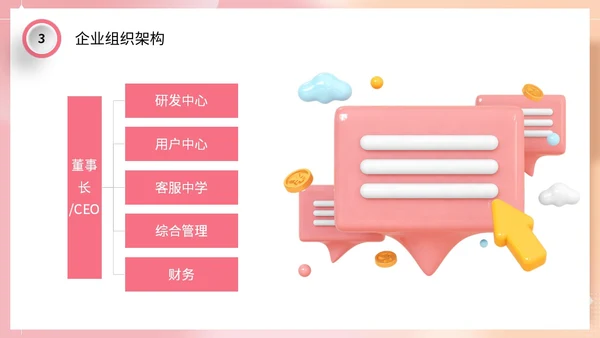 3d立体弥散风渐变背景企业校园招聘PPT社团