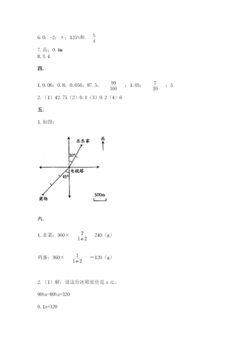 人教版六年级数学小升初试卷精品【易错题】.docx