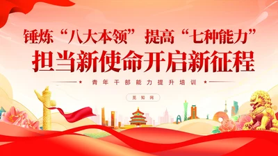 红色党建锤炼八大本领提高七种能力担当新使命党课课件PPT
