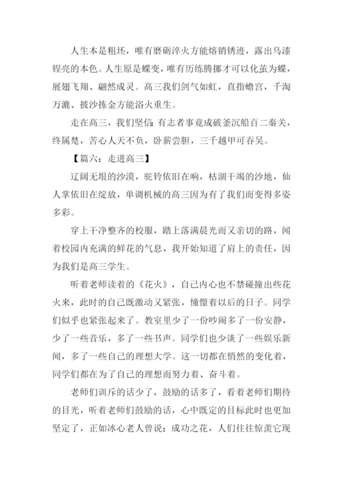 走进高三作文.docx