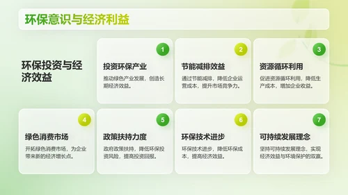 绿色3D风低碳环保倡议PPT模板