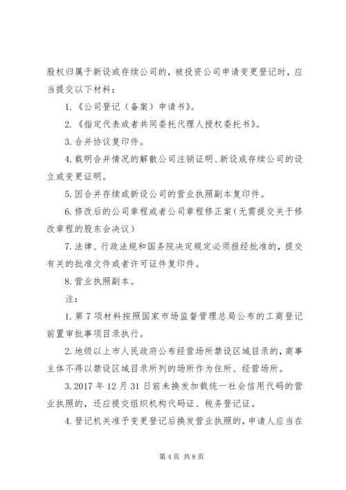 公司合并、分立提交材料规范 (3).docx