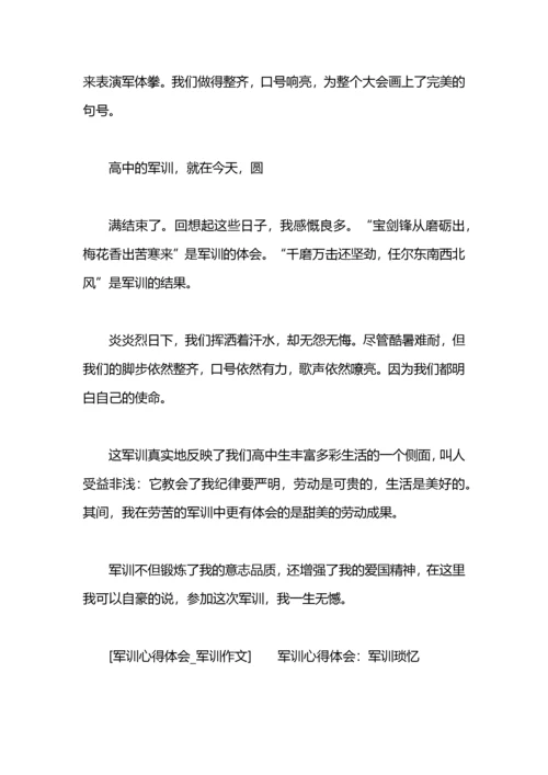 军训心得体会：细品军训之苦.docx