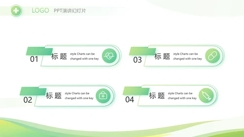 绿色清新大气医药公司宣传介绍PPT