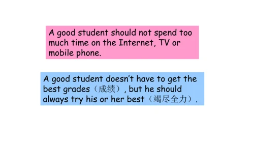 Project 1 Being a good student Period 2课件(25张PPT)