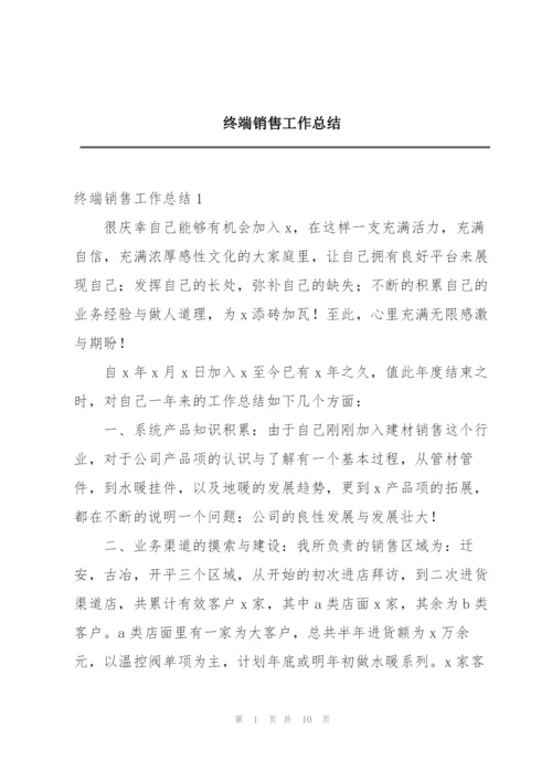 终端销售工作总结.docx