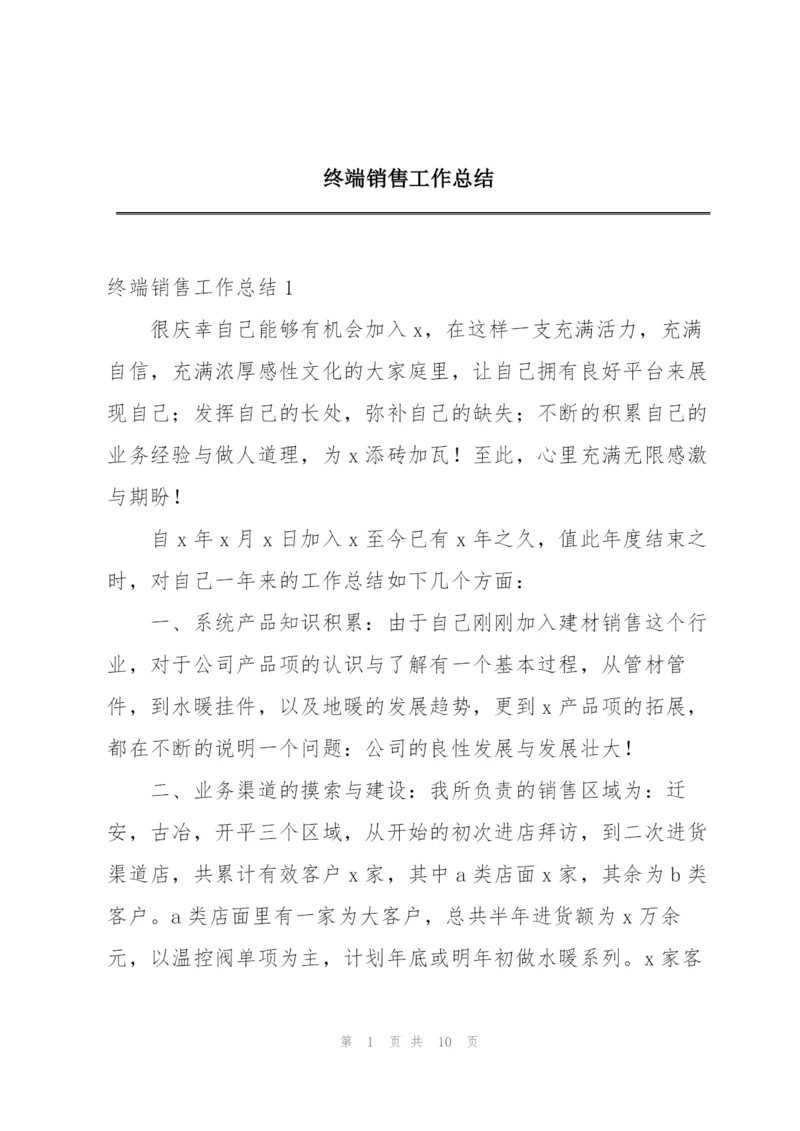 终端销售工作总结.docx