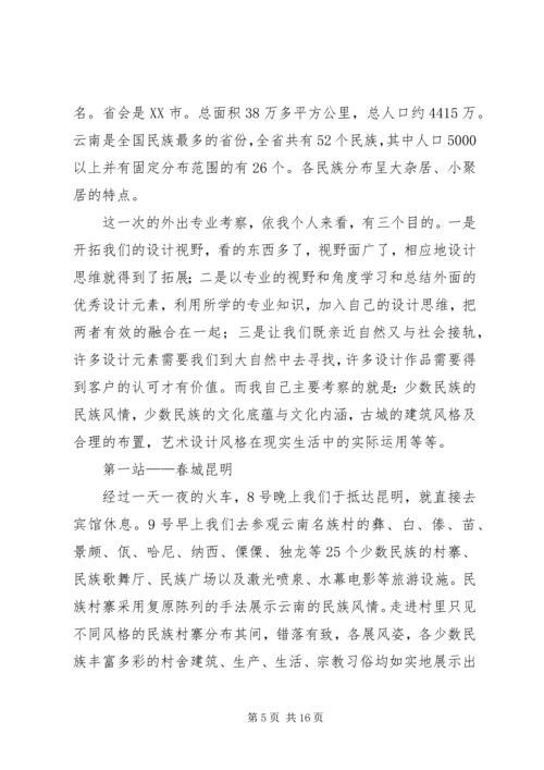 云南西双版纳写生考察报告.docx