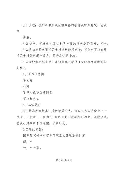 城管审批申请书样板.docx
