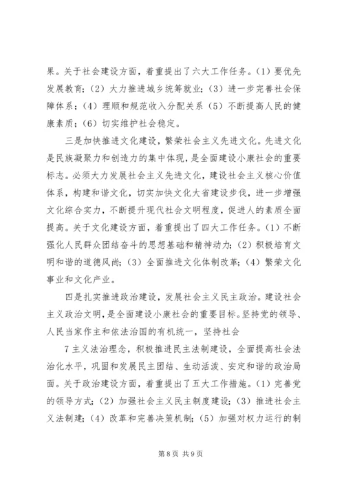 省第十二次党代会精神传达提纲.docx